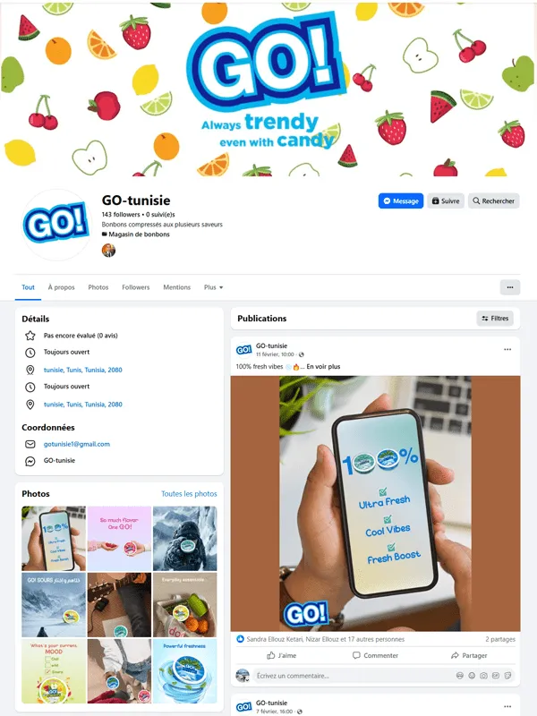 Gestion de réseaux sociaux GO Tunisie - The Webisde
